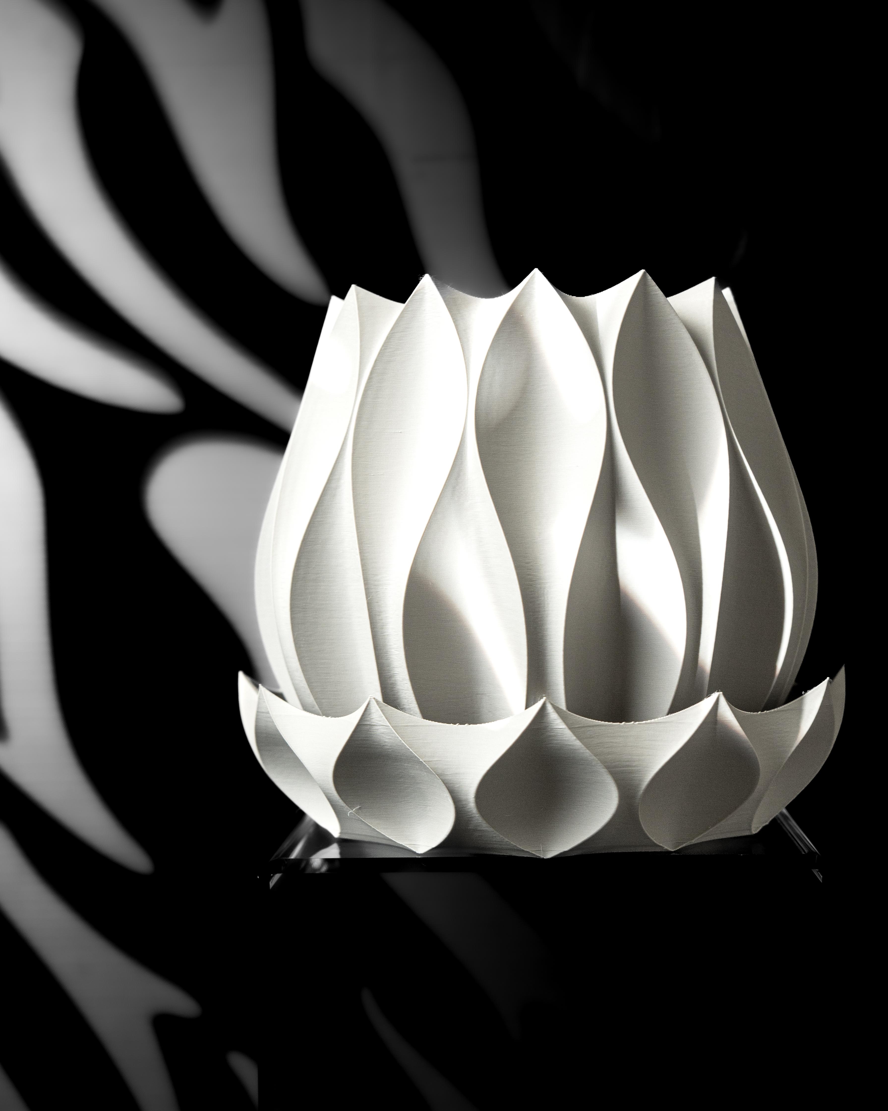 Pieza de diseño de Macetopia en un set de luz y sombra